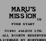 Maru's Mission