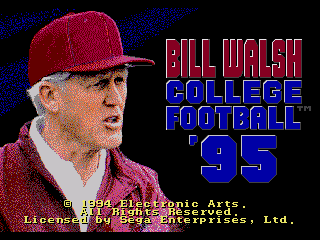 Bill Walsh College Football '95