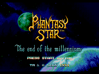 Phantasy Star - The End of the Millenium