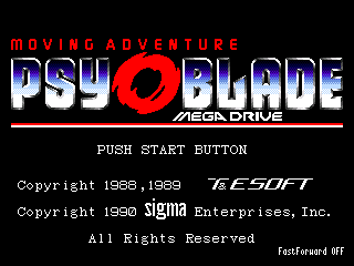 Psy-O-Blade Moving Adventure