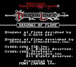 Advanced Dungeons & Dragons - Dragons of Flame