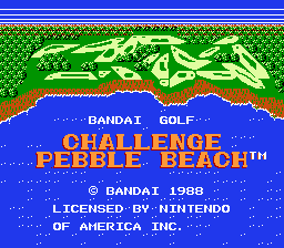 Bandai Golf - Challenge Pebble Beach