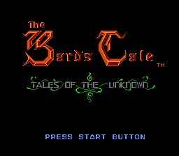 Bard's Tale, The - Tales of the Unknown