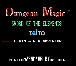 Dungeon Magic - Sword of the Elements