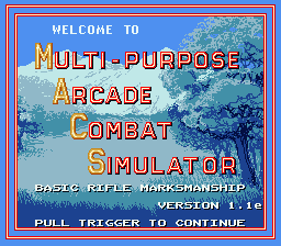 M.A.C.S. Basic Rifle Simulator